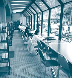 Study space at the Central Library is in constant demand.