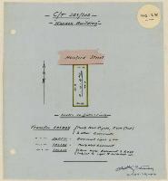 Thumbnail Image of No. 28. Title diagram Hereford Street property known as Gee's.