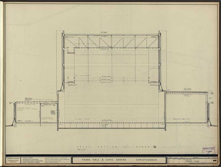 Town Hall & Civic Centre. Section 4 through Stage 29 August 1968 Image 9 of 12