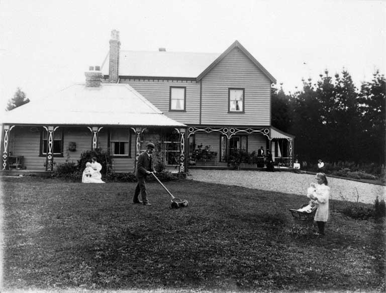 Country homestead, possibly Bennetts district, Canterbury