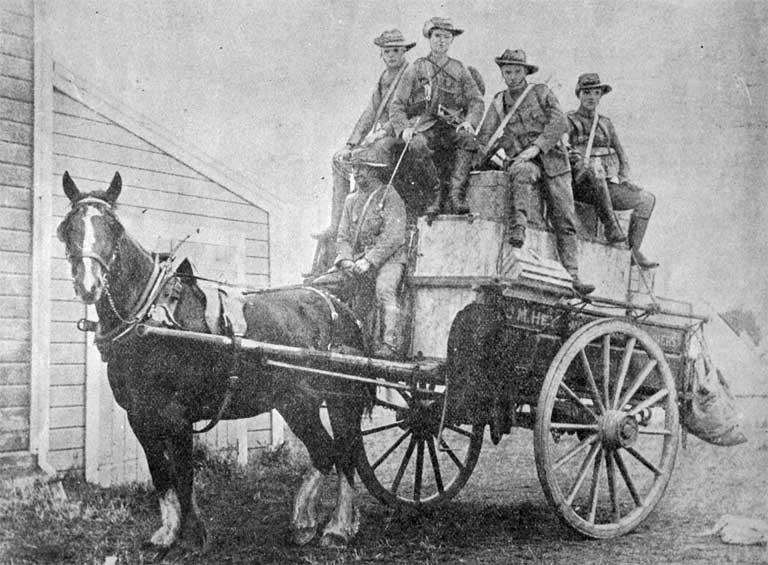 A fatigue party on duty, Addington Camp, Christchurch