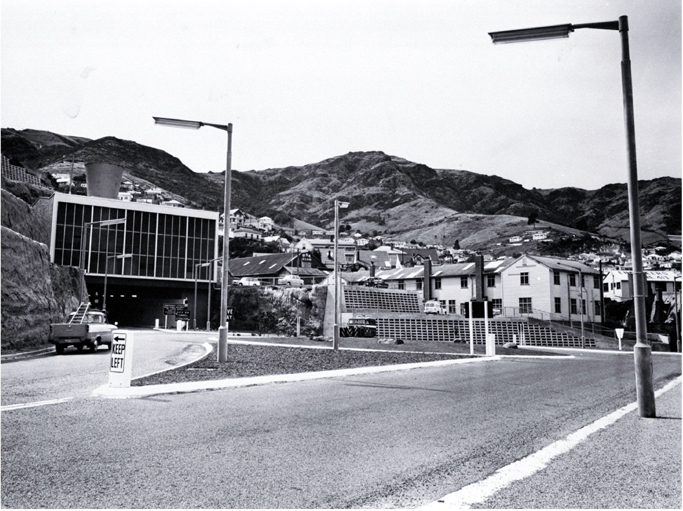 The neat and orderly appearance of the road tunnel to Christchurch, which was officially opened by the Governor-General, 27 February 1964 