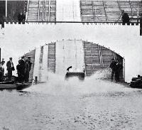 New Zealand International Exhibition 1906-1907 : sequence of going down the water chute.