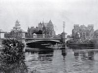 Supreme Court and Victoria Street bridge, Christchurch 