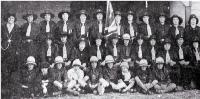 Rakaia Girl Guide and Brownie (in the white hats) packs in 1933 