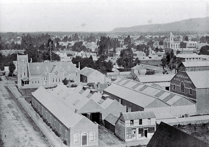 View of Christchurch City to the east taken from the Cathedral Tower 