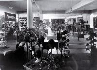 Interior of T.J. Armstrong & Co., drapers, corner of Colombo and Armagh Streets