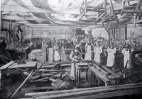 Interior of Messrs. J. Ballantyne and Company's furniture factory, Tuam Street, Christchurch 