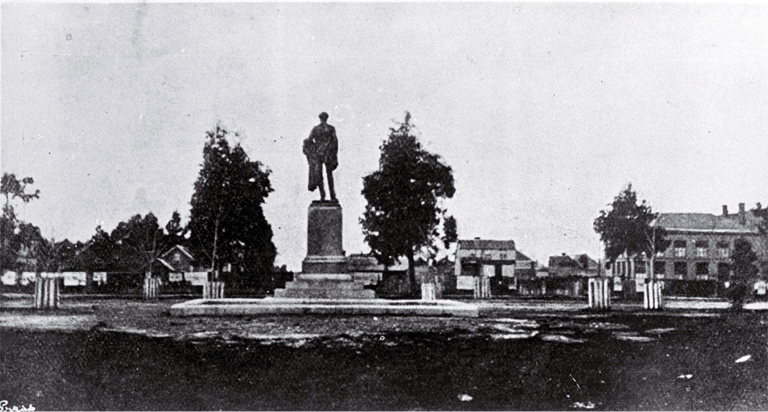 The Godley statue, Cathedral Square, Christchurch 