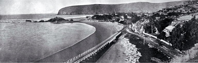 A favourite Canterbury seaside resort : Sumner from above Clifton.