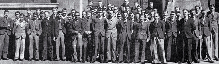 A group of future New Zealand airmen : taking part in a parade of the Christchurch squadron of the Air Training Corps.