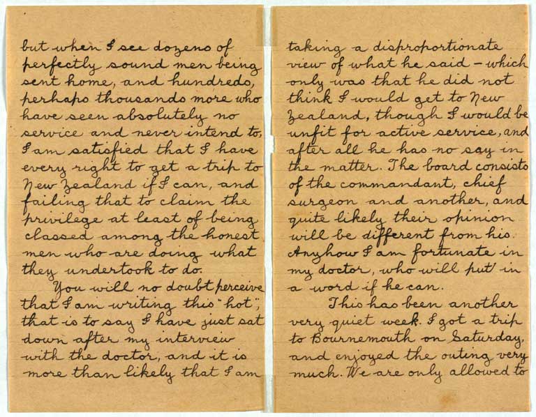 [Letter to Hazel] 29 November [1916] & 8 December [1916]