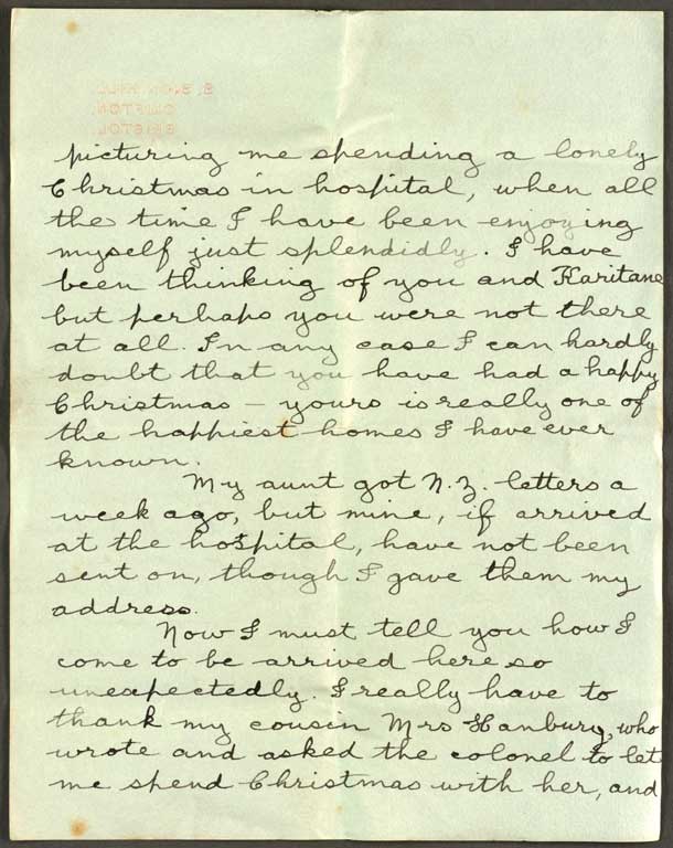 [Letter to Hazel] 27 December [1916]