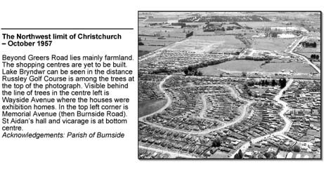 The Northwest limit of Christchurch - October 1957