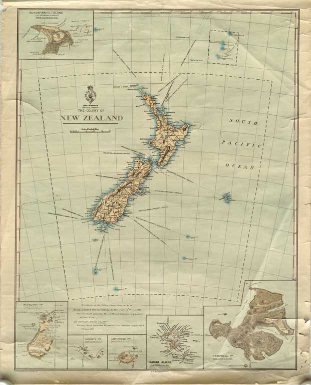 The colony of New Zealand. [between 1887 and 1889] 