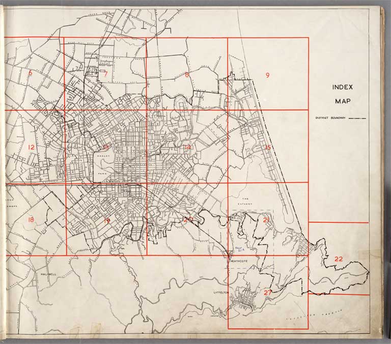 District planning scheme, section one (zoning) 1962 Sheet 1 of 17.