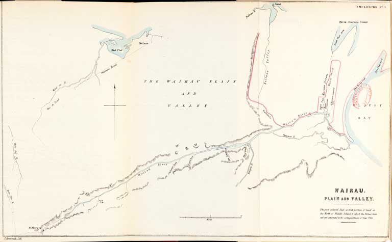 Wairau plain and valley. 1849 