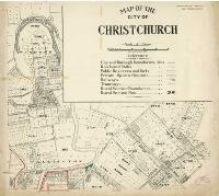 Image of Map of the city of Christchurch