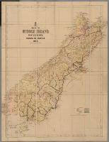 Image of Map of the Middle Island, New Zealand, shewing the counties