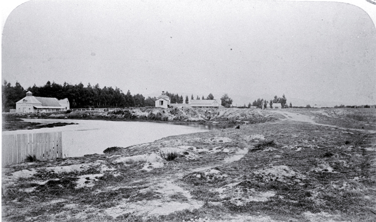 Avonside with Wards Malthouse and Brewery at the left, Christchurch Avonside with Wards Malthouse and Brewery at the left, Christchurch