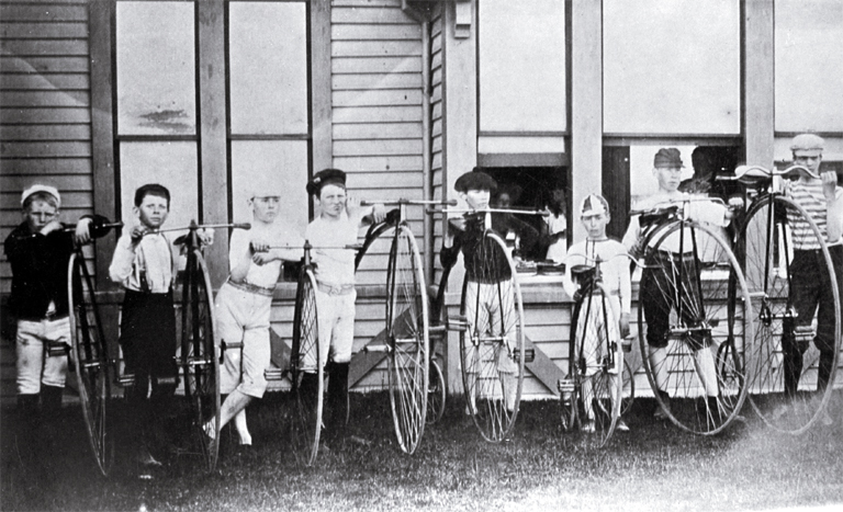 Boys with cycles Boys with cycles