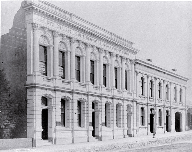 New Zealand Loan and Mercantile Agency building, Timaru. New Zealand Loan and Mercantile Agency building, Timaru.
