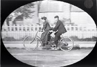 Mr & Mrs Preece on a tandem, trip to Dunedin