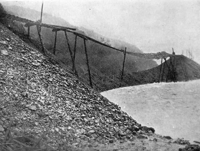 The floods on the West Coast Road: at Arthur’s Pass tunnel, Otira.