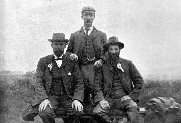 Courtenay A & P Association - The Officials. Messrs M’Nae (Treasurer), G. T. Robertson (Secretary), and W. J. Jenkins (President).