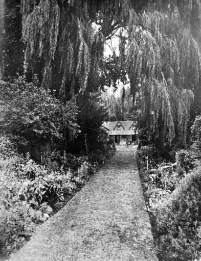 The path leading to Sir John Hall’s house at Hororata.