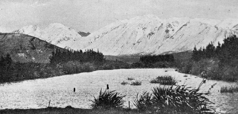 On Snowdon Run, North [Inland] Canterbury: the lake in winter.