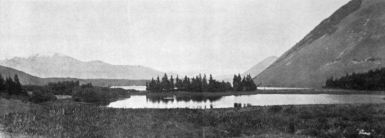 Lake Coleridge from the flat near the homestead.