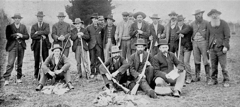 The Dunsandel Gun Club’s meeting at Dunsandel, on June 6th. Some of the competitors.