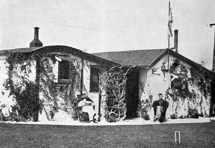 A typical week-end bungalow. Note the croquet lawn in front.