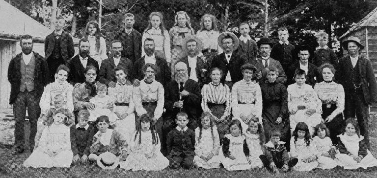 Mr Humm's family gathering at Waddington.