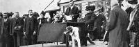 At Killinchy school: the Chairman of the School Committee (Mr C. H. Chatterton) welcoming the Governor.