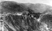 A general view of Broken River, the railway workings and the surrounding country.