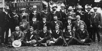 [Group of people at Ellesmere Show, Leeston].