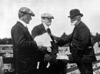 [Three men at Ellesmere Show, Leeston].