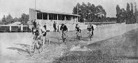 The Leeston Cycling track: training in the early morning.