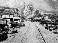 Some of the material and appliances for the viaduct over Staircase Gully.