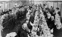 The luncheon to the visitors on Farmers' Day at the Canterbury Agricultural College at Lincoln.