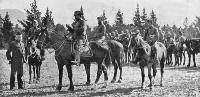 Lieutenant-Colonel Gordon complimenting Captain G. Rutherford and his officers upon the very fine exhibition given in the march past.