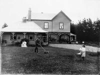 Country homestead, possibly Bennetts district, Canterbury