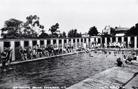 A busy day for the Rangiora swimming baths 