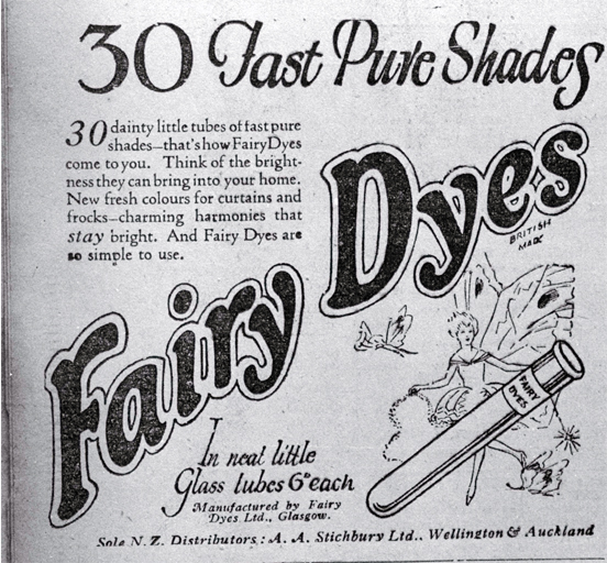 Advertisement for Fairy dyes 