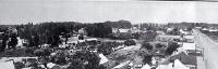 View of Kaiapoi from the Post Office tower looking to the north 