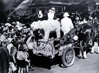 Father Christmas on T. Armstrong & Co's Christmas float 