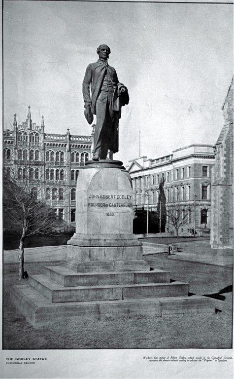 The Godley statue, Cathedral Square, Christchurch 