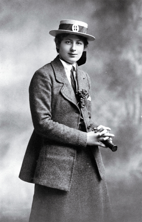 Mounted photograph by Standish and Preece of Ngaio Marsh (school prefect) in her St. Margaret's College school uniform 